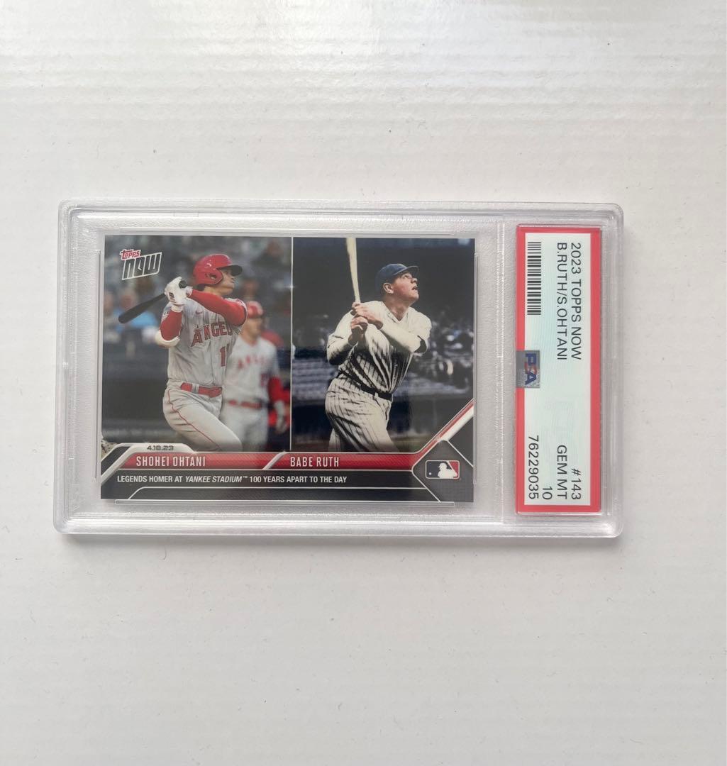 大谷翔平 PSA10 鑑定済 ベイブルース コラボカード #143 topps