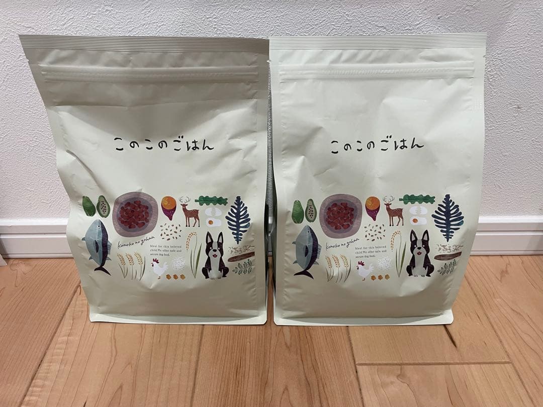 このこのごはん ドライフード 1キロ　 2袋セット