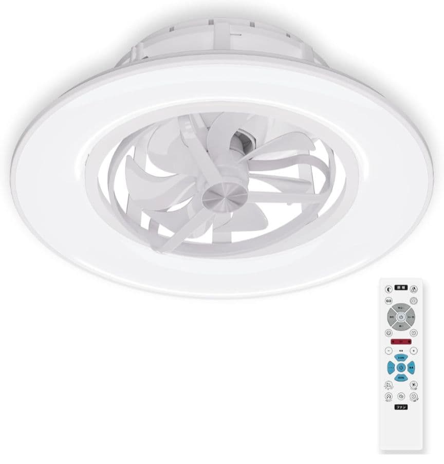 80 シーリングファンライト 12畳 首振り ファン付き 正逆回転