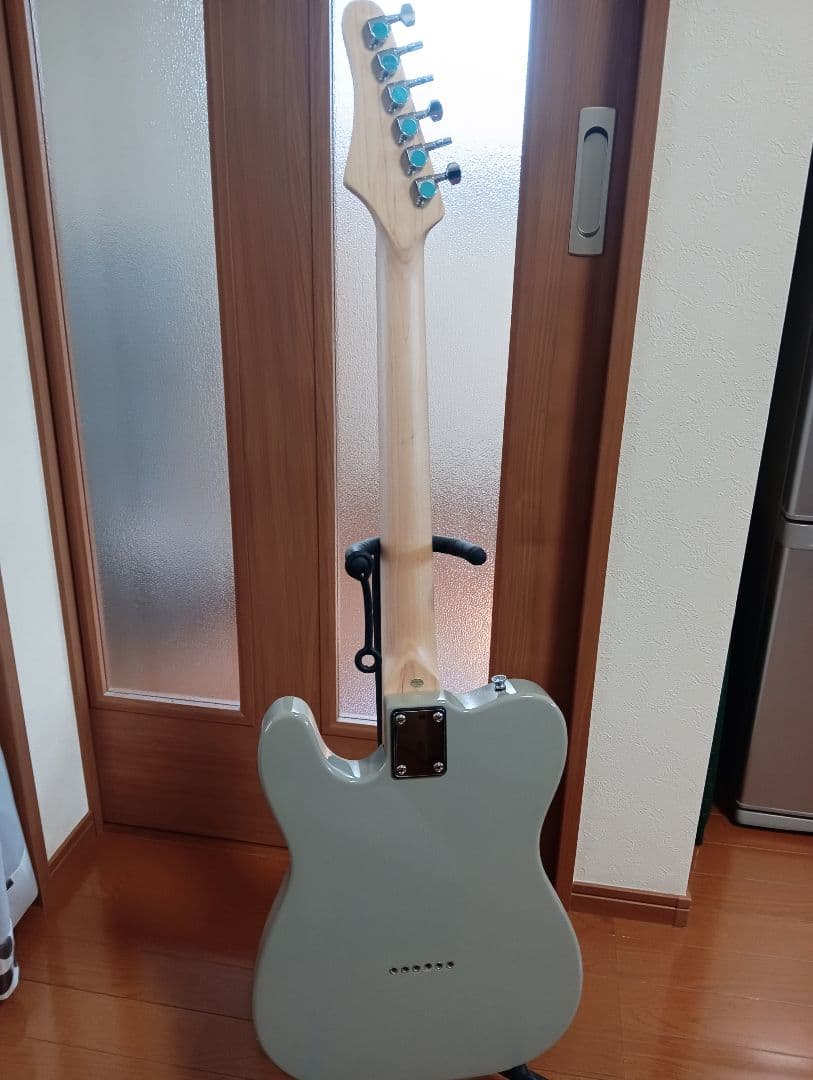 エレキギター　プレイテック　PlayTech　テレキャスター　グレー