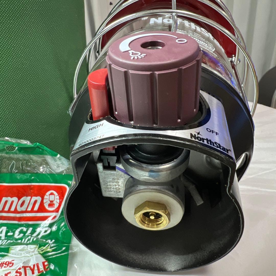 Coleman Northstar ランタン 赤 収納ケース付き