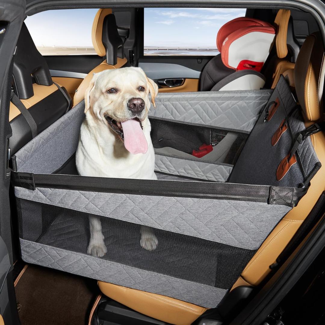 【開封・未使用】Cavoyo ペットドライブシート L 後部座席 犬用 グレー
