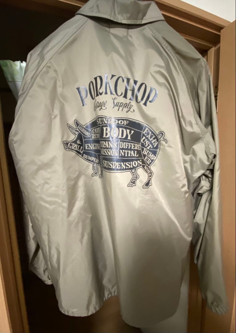 即完品ポークチョップガレージ　コーチジャケット　Lサイズ　ベージュ