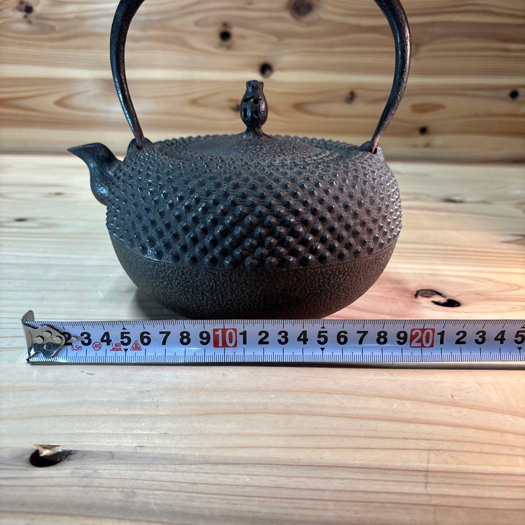 昭和レトロ　南部鉄器　虎山工房　鉄瓶　骨董品