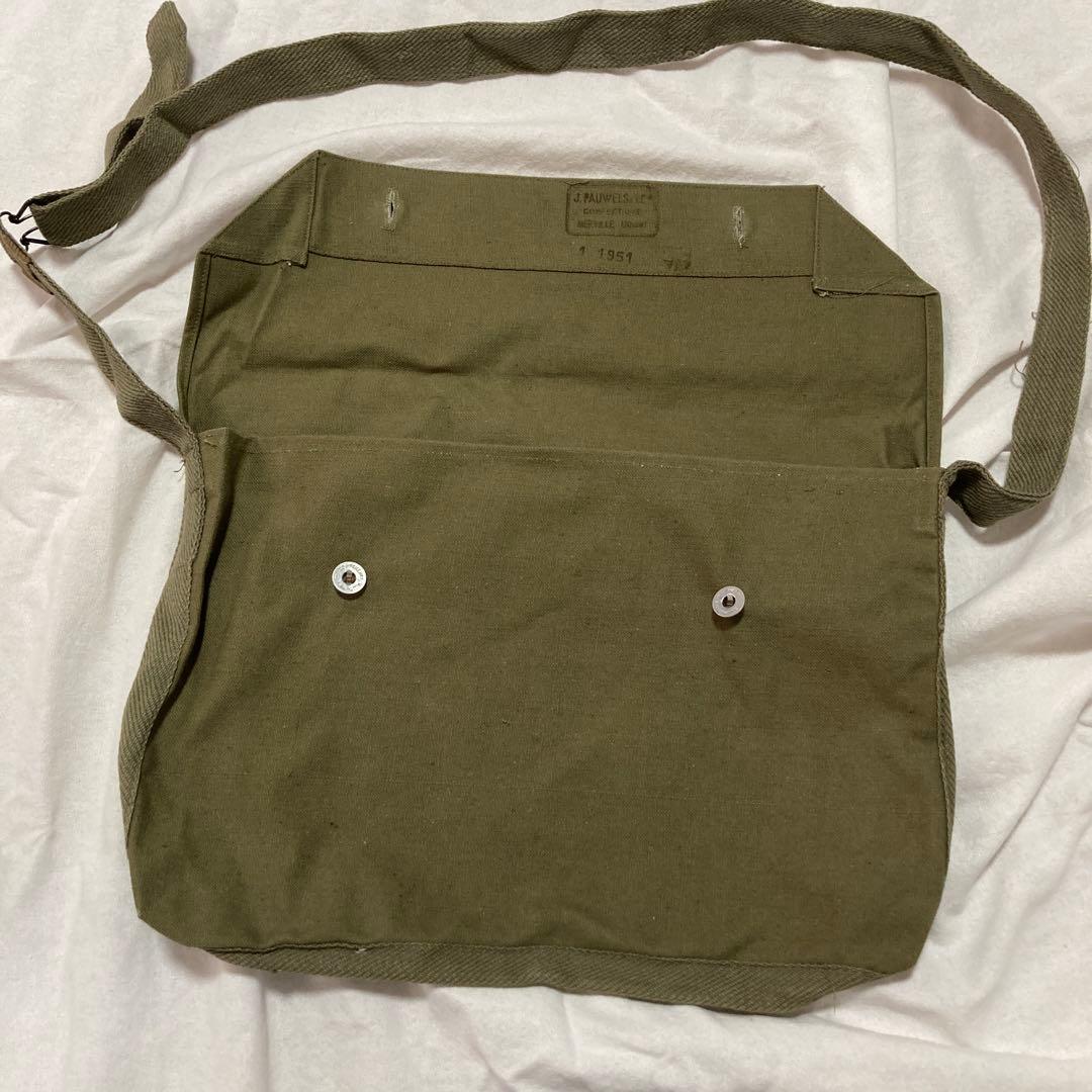 フランス軍 ブレッドバッグ 1951年製 オリーブグリーン ショルダーバッグ