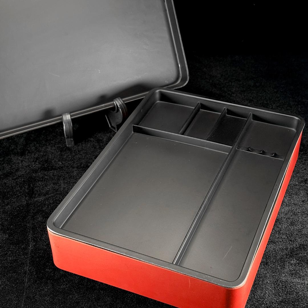 美品！ 堆朱 花文様 硯箱 文箱 幅29.5㎝