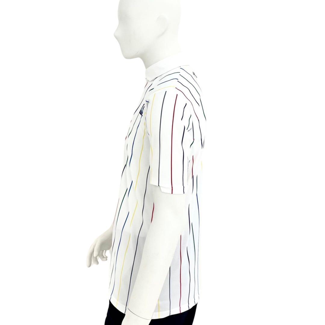 エリートグリップ　ラフウォーター　ポロシャツ　ハッピー6柄　ホワイト　LLサイズ