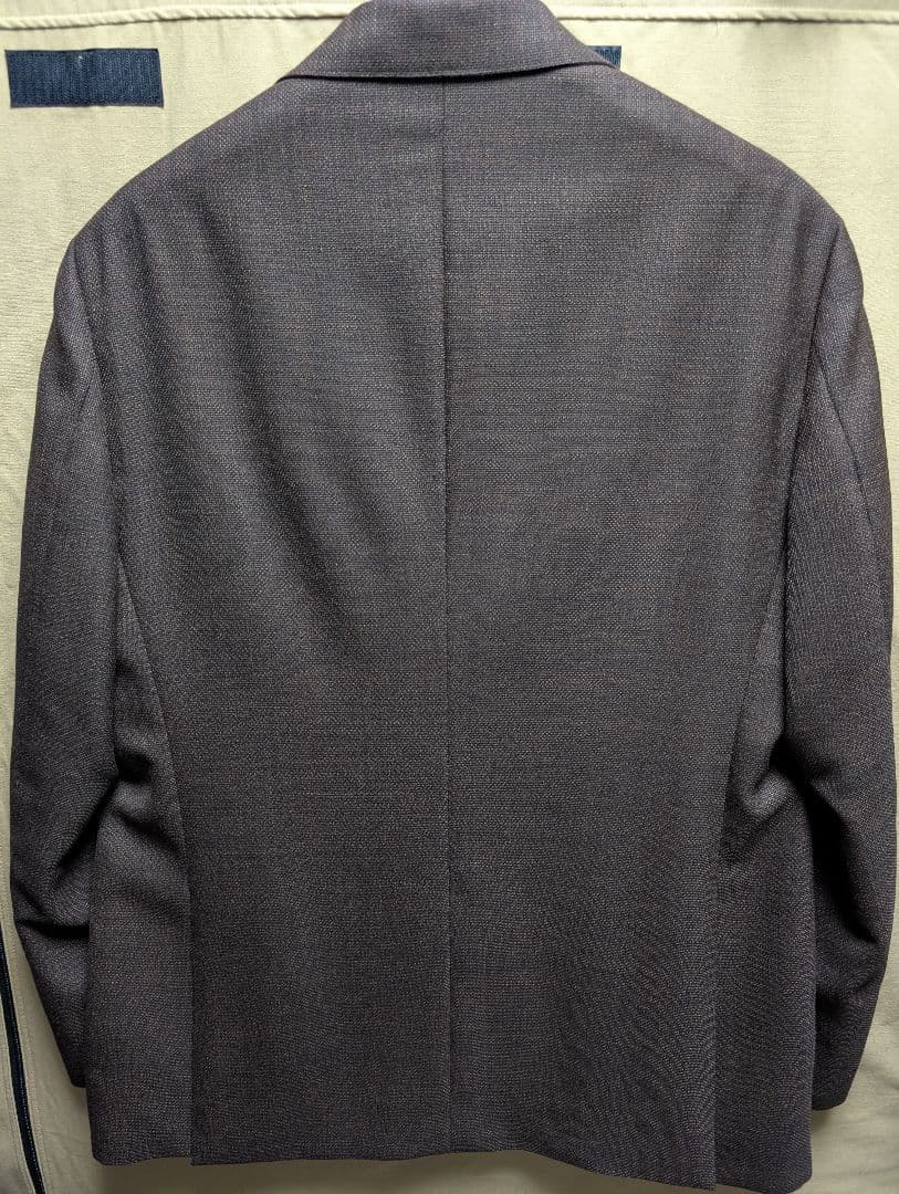 H*N様 ブラウン シングル ビジネス　ジャケットCANONICO／ウールメッシ