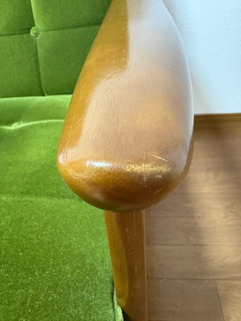 カリモク60 Kチェアー モケットグリーン