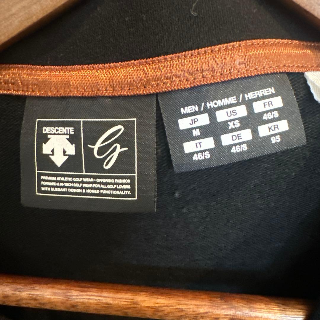 DESCENTE ゴルフ用　長袖ハーフジップ Mサイズ