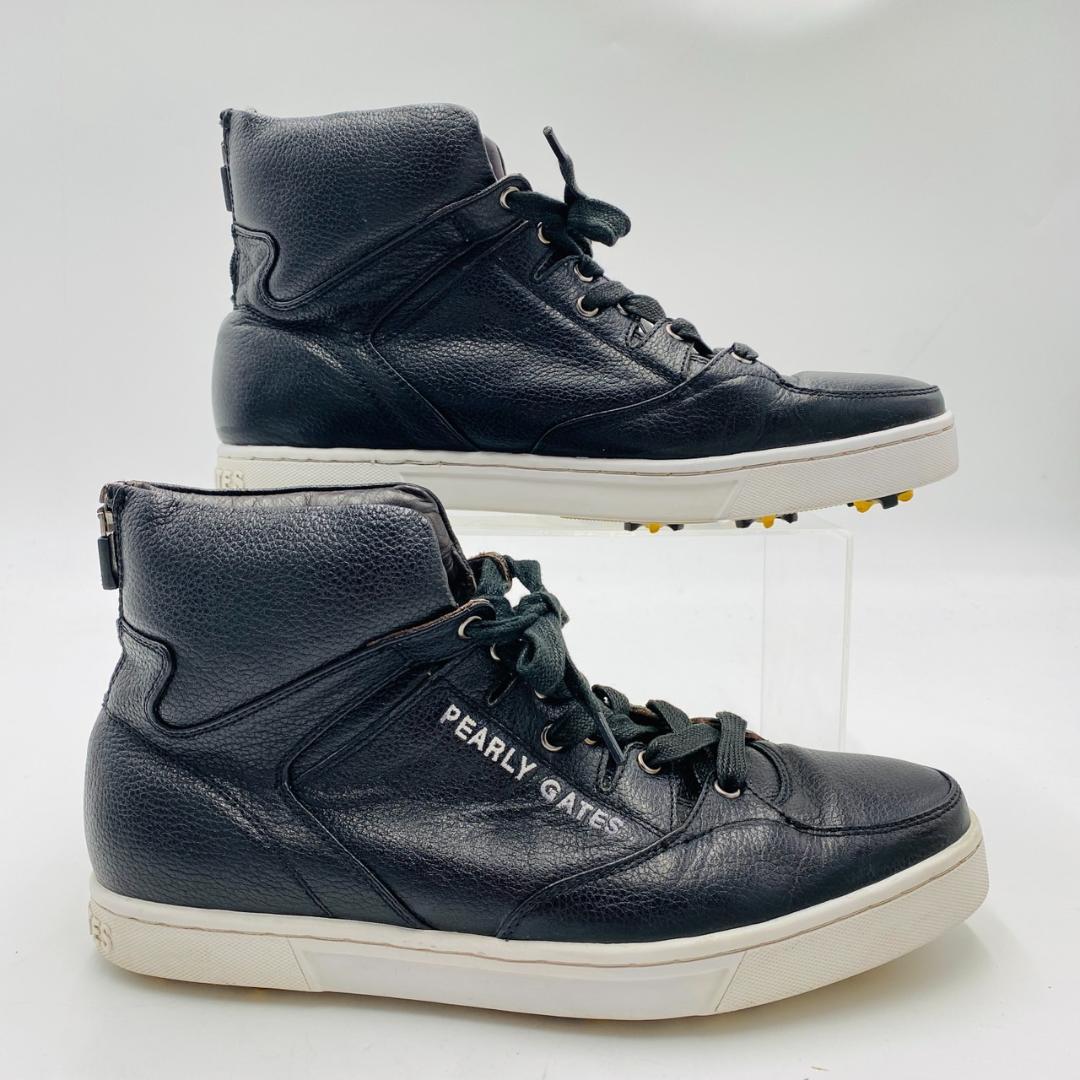 PEARLY GATES ゴルフシューズ ハイカット レースアップ バックジップ