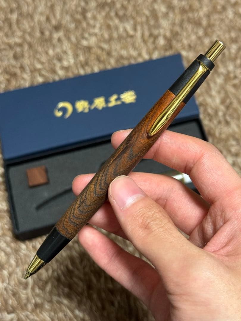 【またたび様】野原工芸 旧型 シャープペンシル 欅固定式金口・ 箱・証明書付き