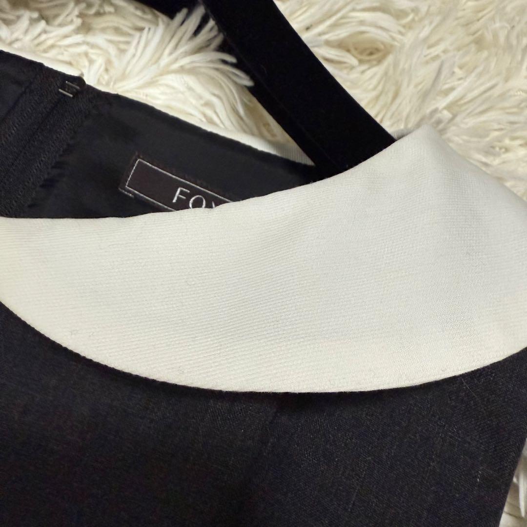 名品王道　FOXEY フォクシー　ミラネーゼ　丸襟ワンピース　40