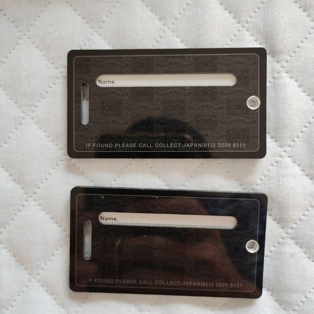 センチュリオン　ブラックカード　バゲッジタグ　アメックス　アメリカンエキスプレス