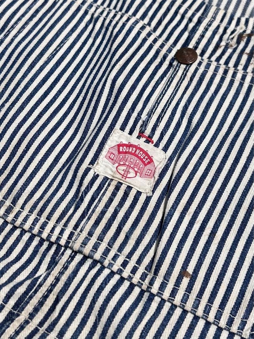 と*ん様 1940s ヴィンテージオーバーオール　ヒッコリー　ダブルニー　エプロ