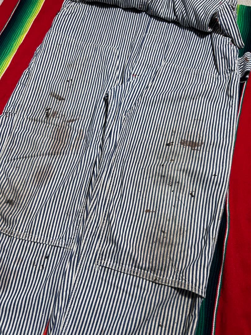 と*ん様 1940s ヴィンテージオーバーオール　ヒッコリー　ダブルニー　エプロ