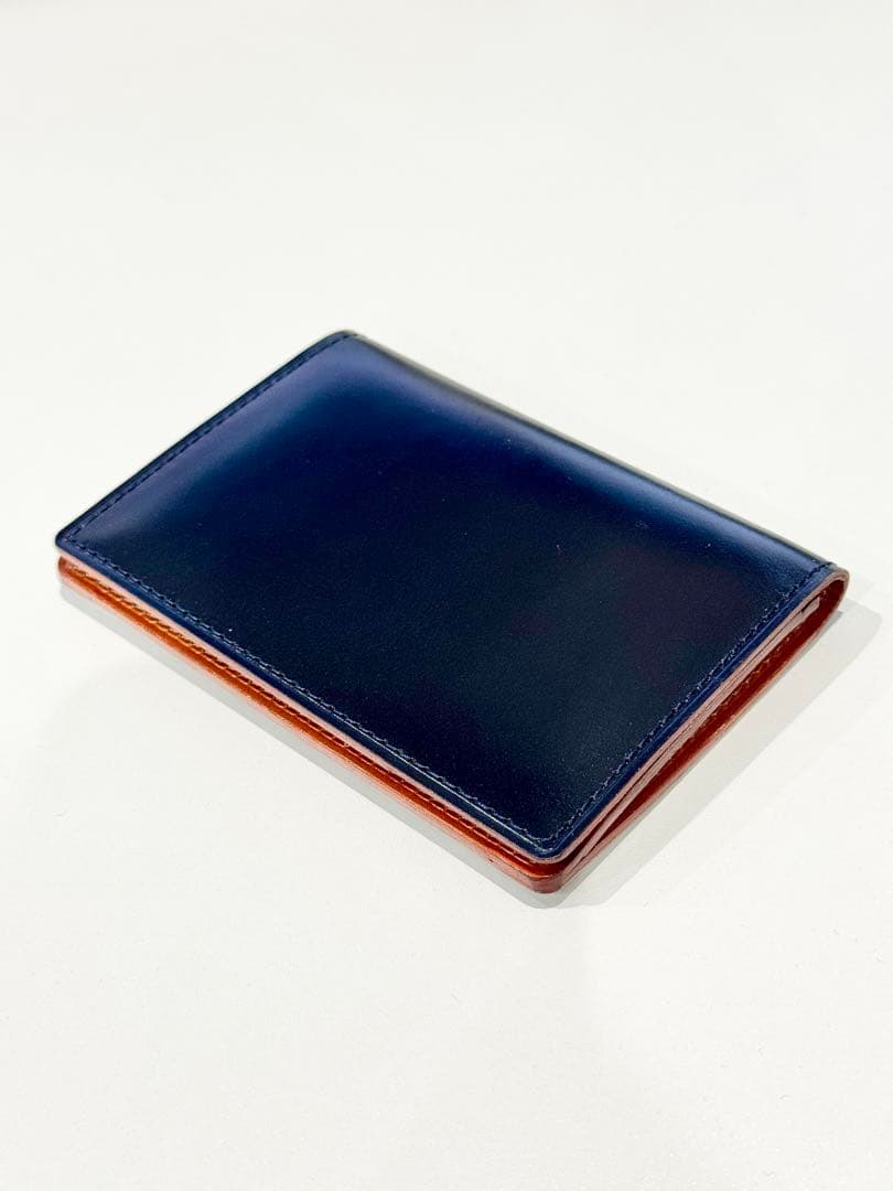 u*6様 土屋鞄　コードバン　名刺入れ　ネイビー
