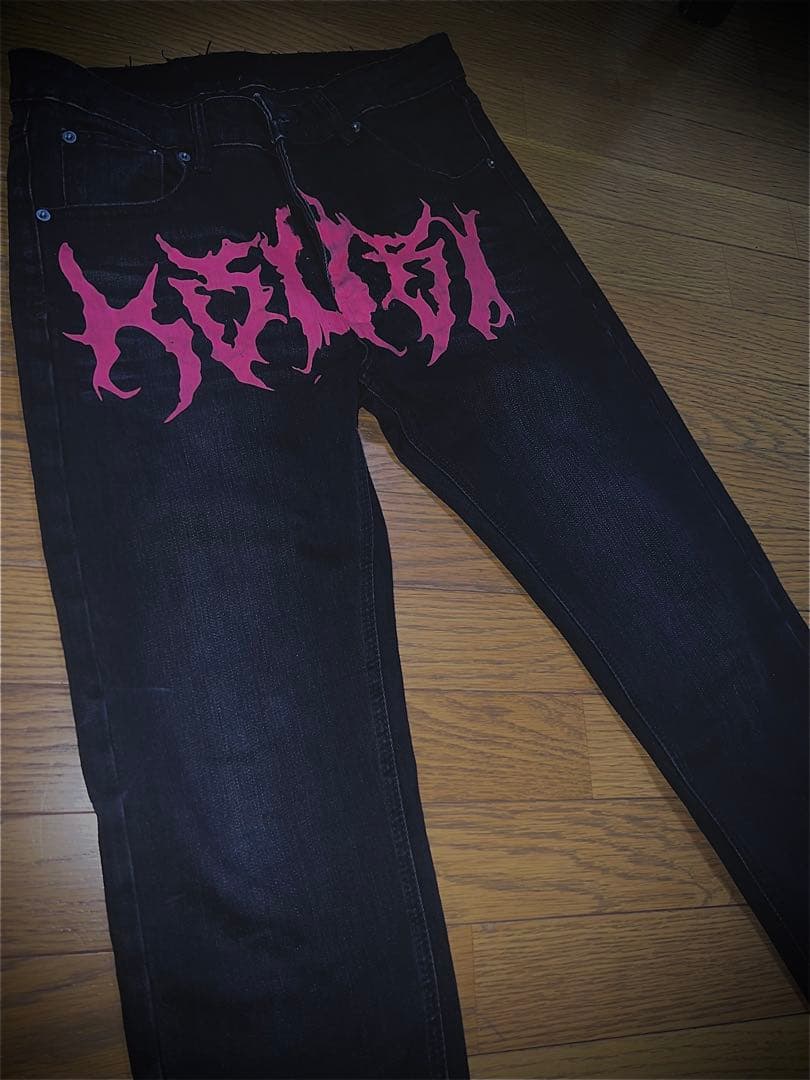 ksubiブラックデニムスリムフィット