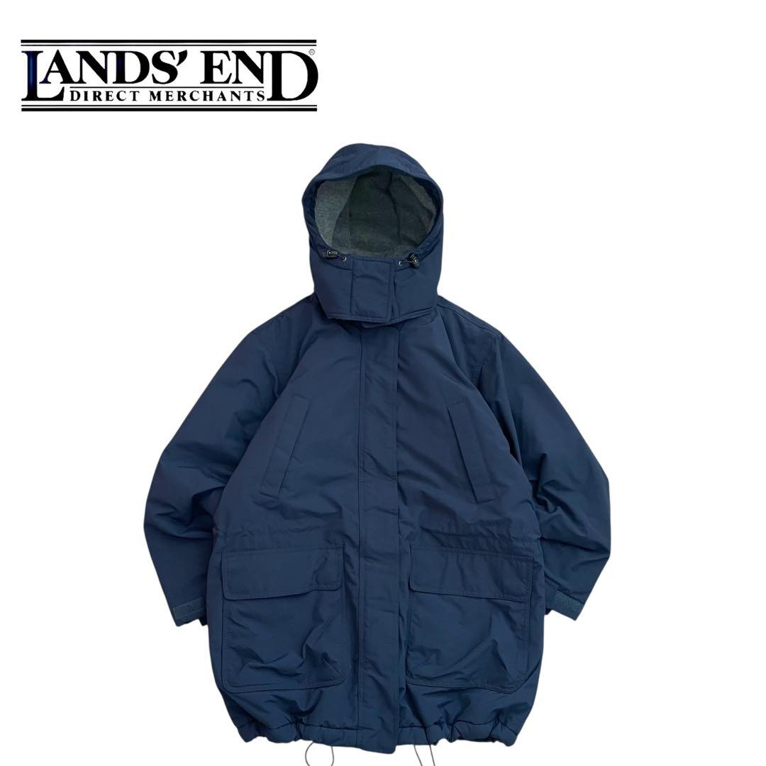 【美品】LANDS'ENDランズエンド90s ストームジャケット 中綿入り