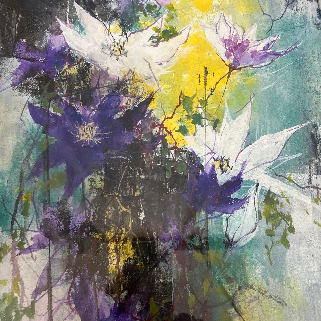 羽倉恭子　油絵　【光る風・テッセン】　P8