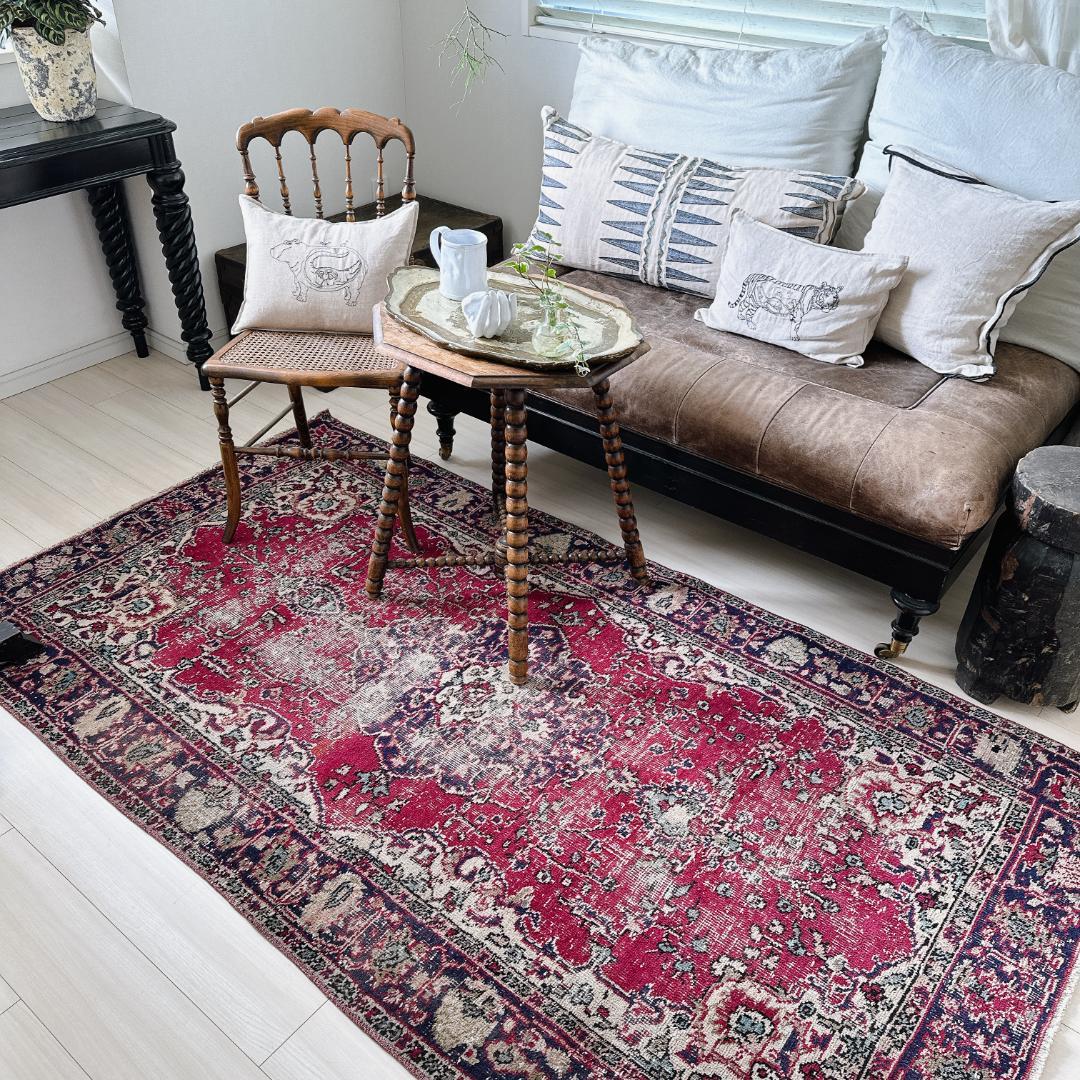 actn202 トルコ ヴィンテージラグ A112