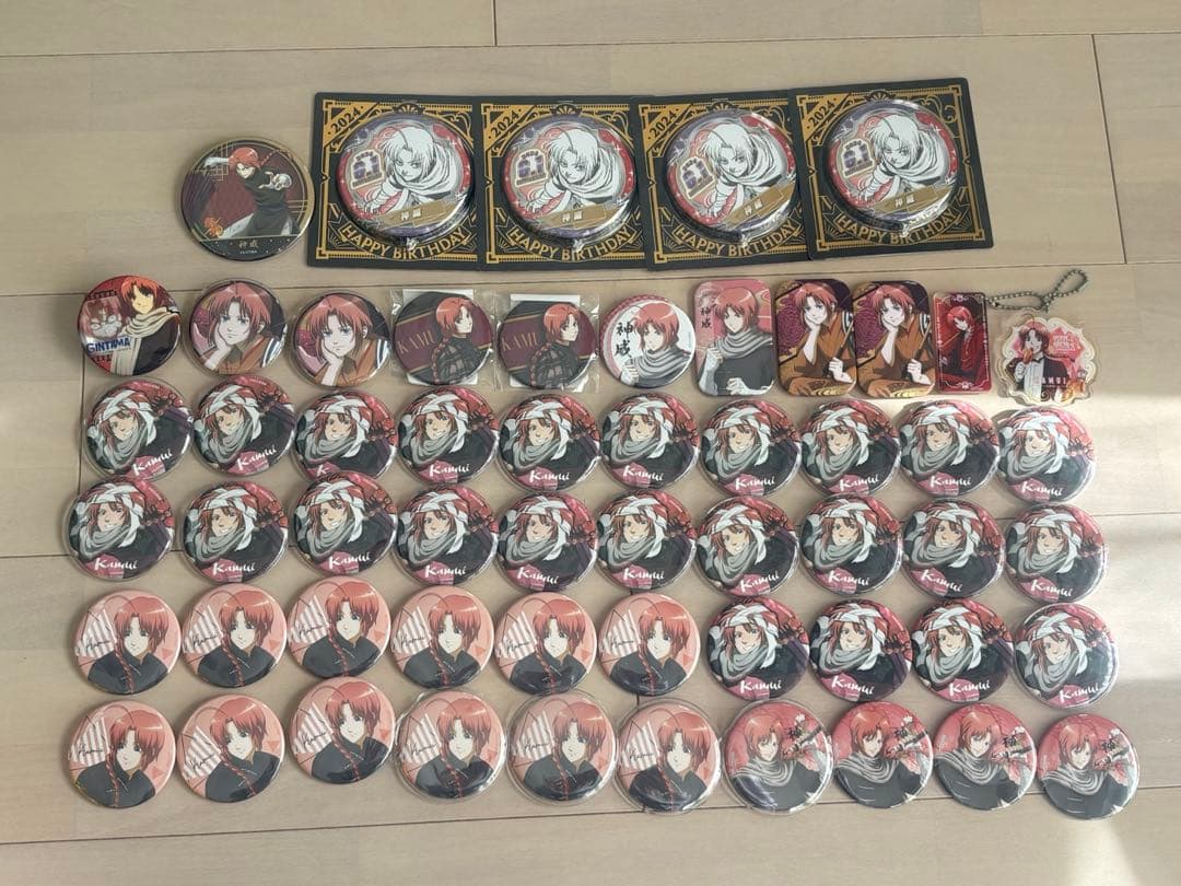 神威 銀魂 缶バッジ