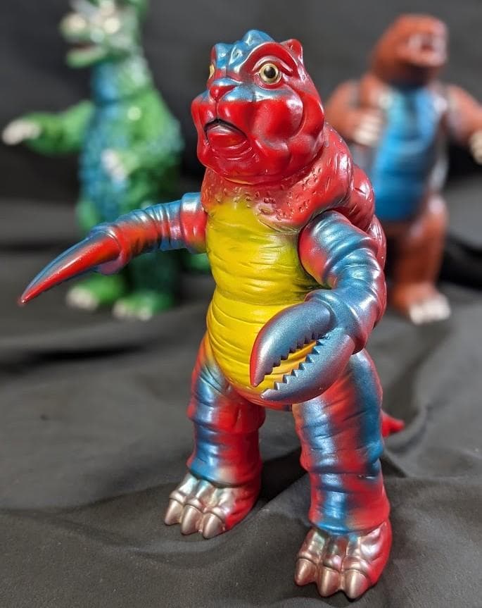 サソギラス＆モグネス＆ジギラ「マグマ大使」怪獣（ブルマァク復刻）ソフビ３体セット