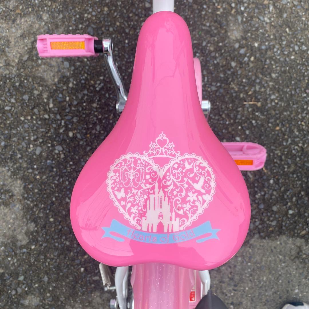 プリンセス　自転車16インチ補助輪付き