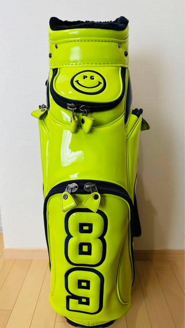 【Nakaji】PEARY GATES ゴルフバッグ イエロー×ネイビー