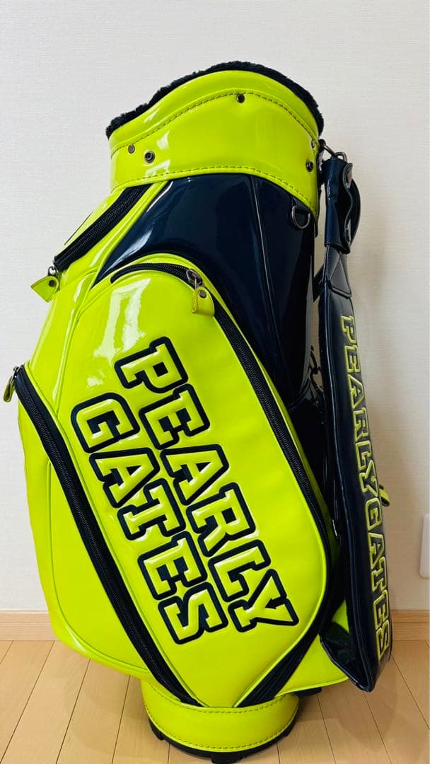 【Nakaji】PEARY GATES ゴルフバッグ イエロー×ネイビー