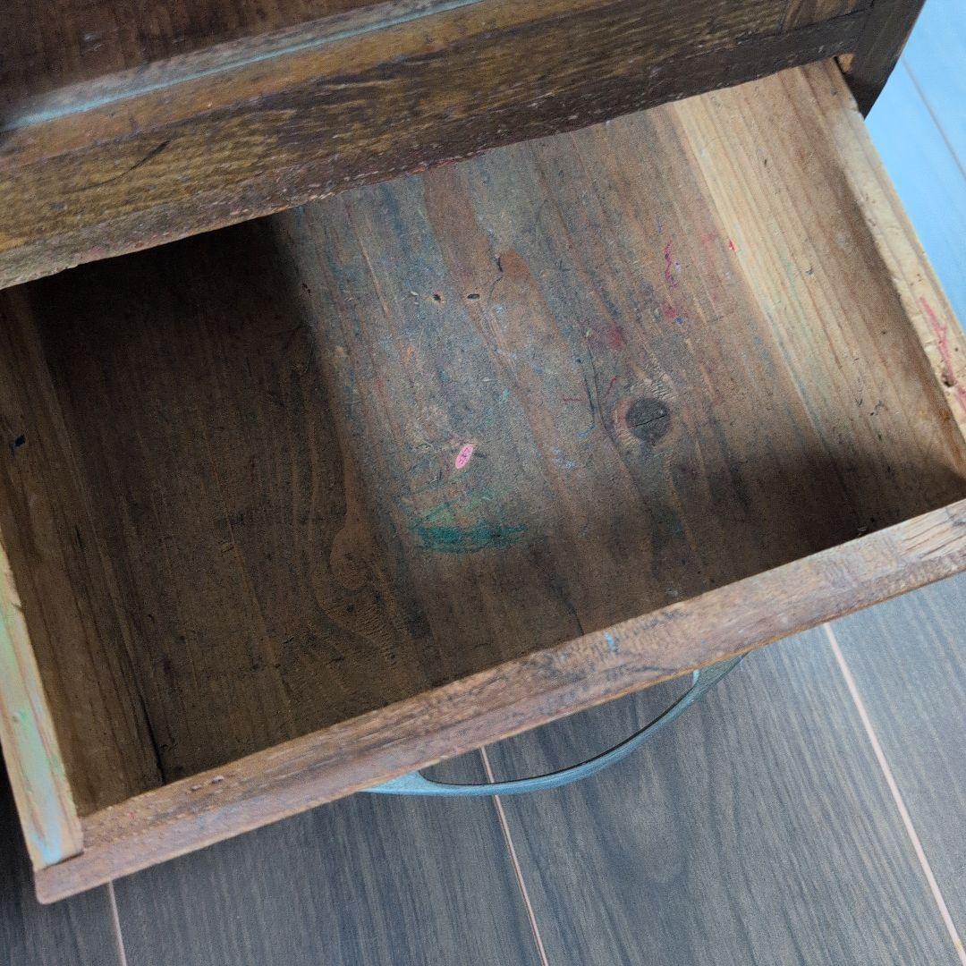 エ*ス様 昭和レトロ　アンティーク木製キャビネット ガラス扉付き　戸棚