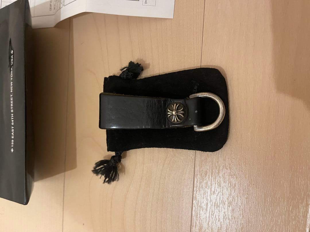 原本無修正CHROME HEARTS クロスボール ベルトループ Dキーリング