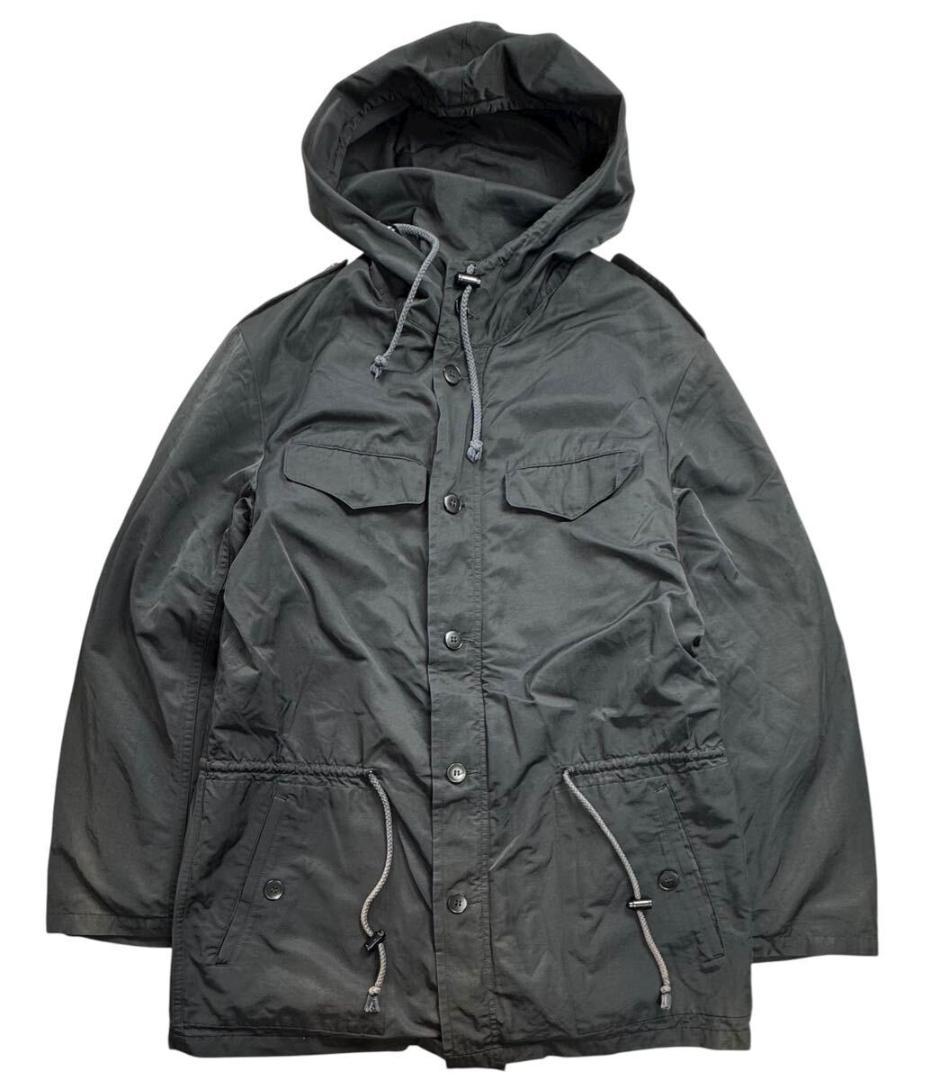 フランス製 agnes b アニエス ベー 裏起毛 モッズコート ブラック 3