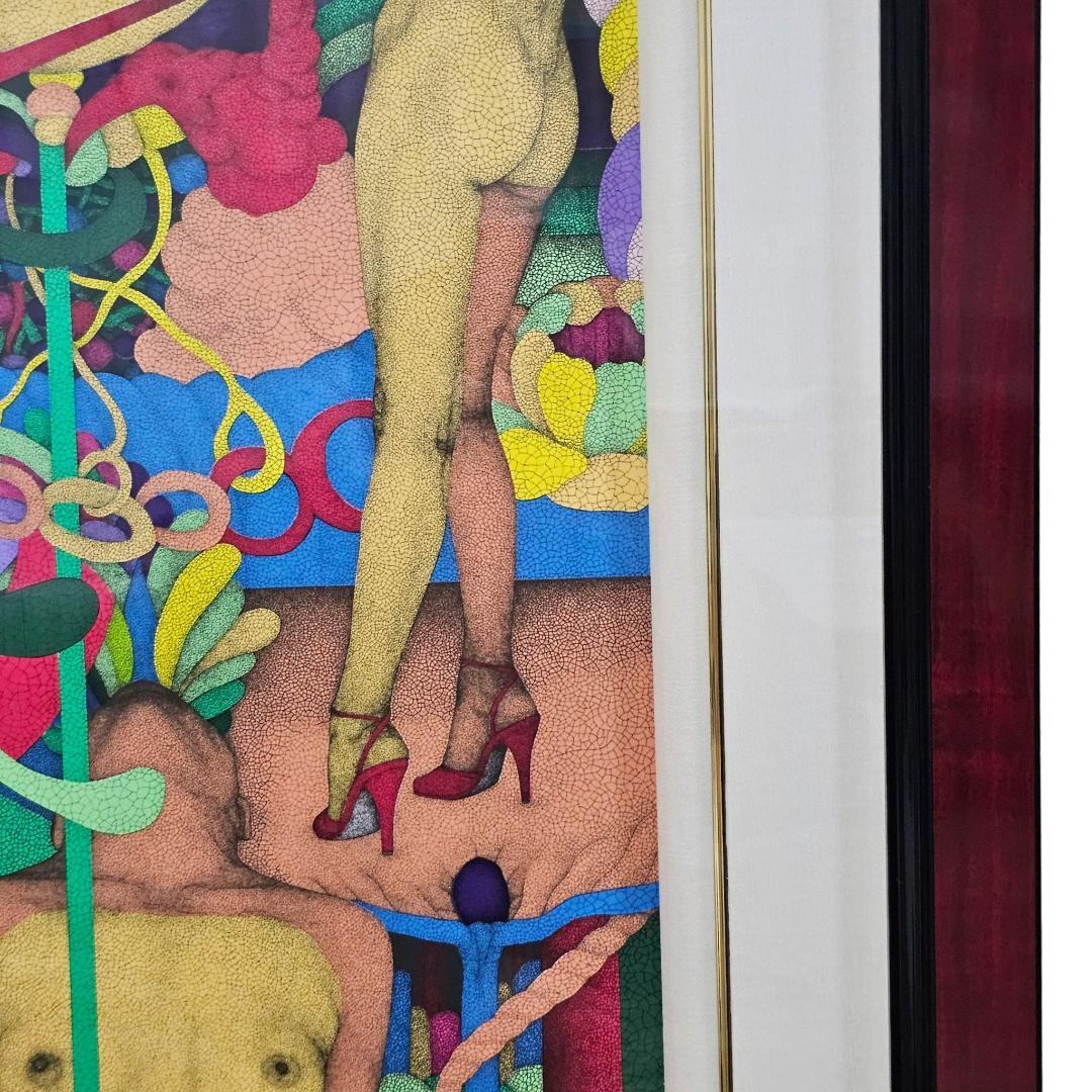 証明書付 城景都 メドゥーサ シルクスクリーン 1996年 額装 ニホン画廊