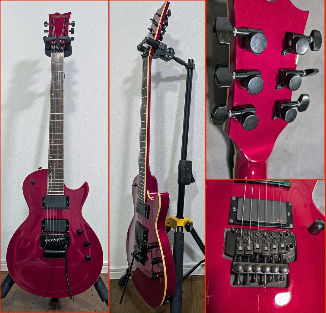 ESP GrassRoots 赤 レスポール 24F EMG89/81 フロイド