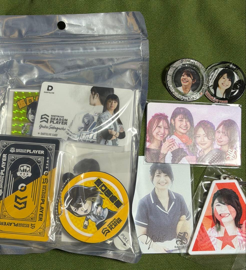 坂口優希恵選手　ダーツライブカードセットは