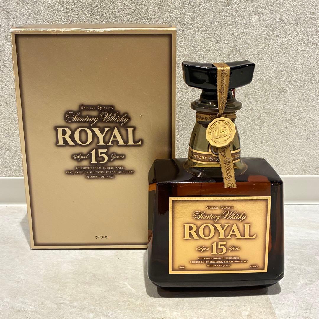 サントリー ウイスキー ローヤル15年 ゴールドラベル 750ml 箱付