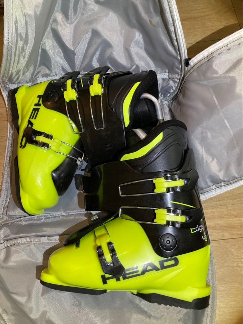 ジュニアスキーセット 板/ブーツ/ストック/ブーツカバー HEAD 127cm