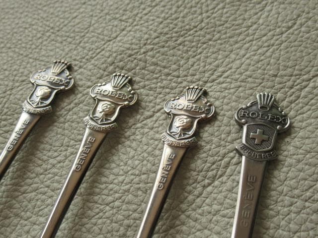 ◆非売品 未使用 1970年代！ROLEX（ロレックス）スプーン 4本