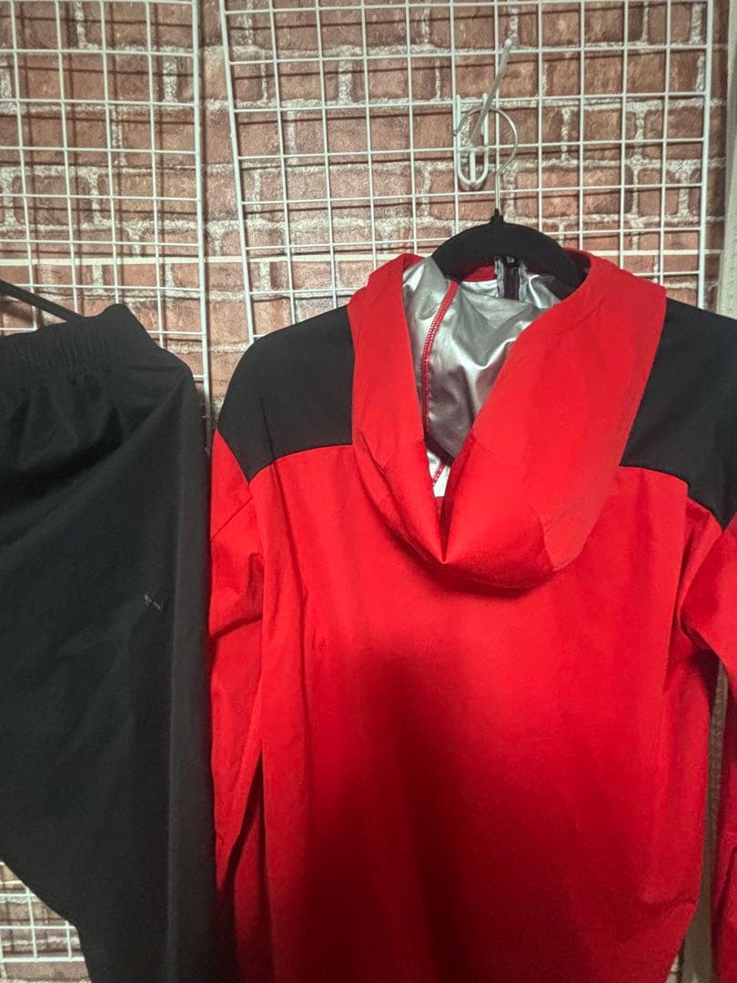 Mizuno ジャージ上下セット レッド/ブラック サウナスーツ