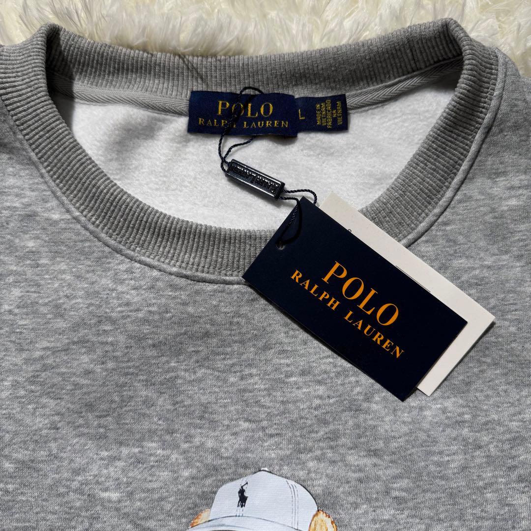 L ポロラルフローレン ポロベア ゴルフ スウェット グレー メンズ レディース