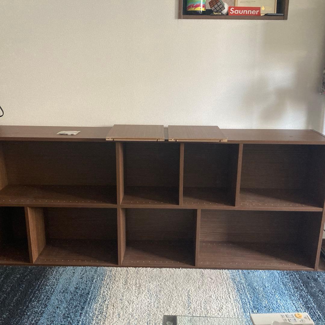 ニトリ　本棚　ダークブラウン　追加板2枚