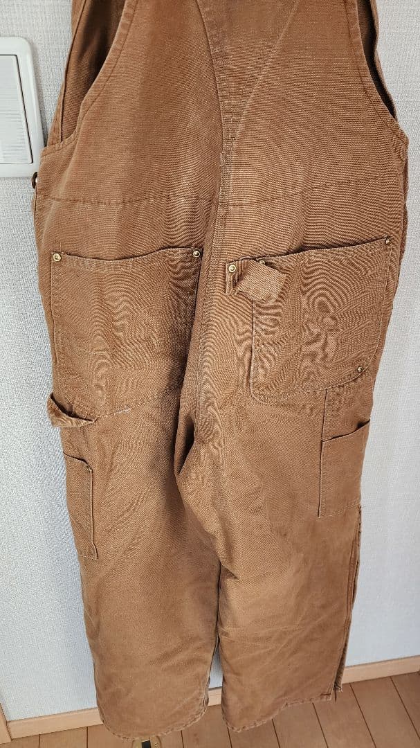 Carhartt ブラウンオーバーオール　USA製