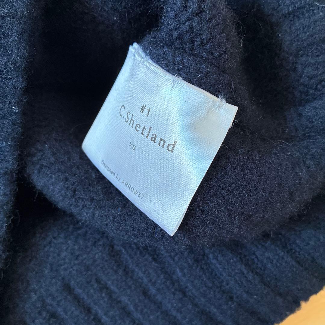 田中さんのセーター　arrow57 C.Shetland XSサイズ　ネイビー