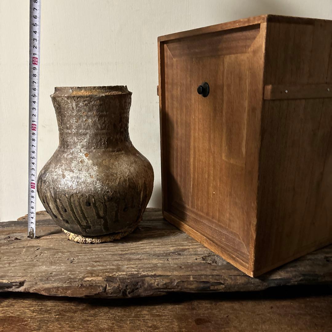 景色の良い　新羅〜高麗　壷　花生 花入れ アンティーク　古道具　骨董品検:李朝