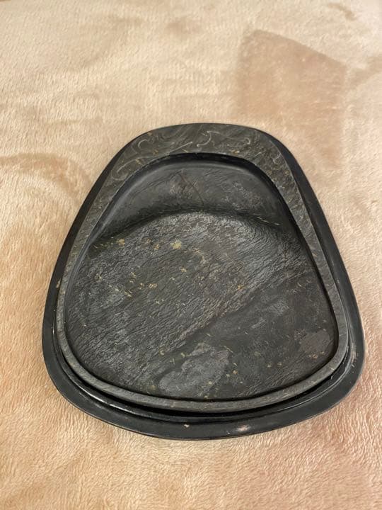 ⑳年始値下げ【新品未使用】歙州硯（金星水波羅紋稚龍硯）