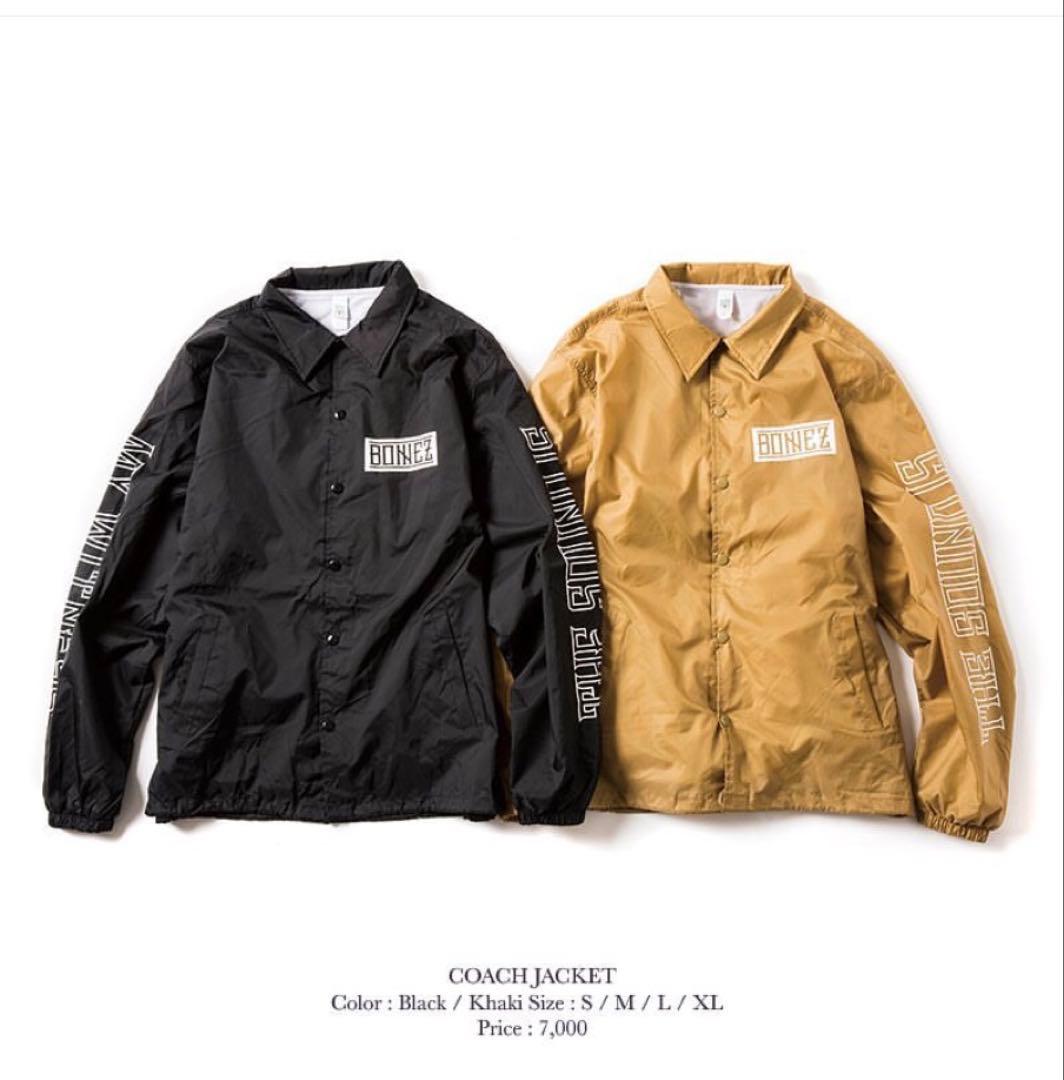 モンキーくん  The BONEZ コーチジャケット ブラック S