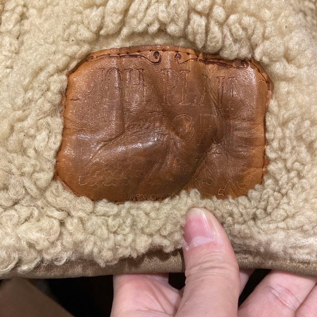 アメリカ古着 シープスキン ムートンベスト トグルボタン 80年代 ビンテージ