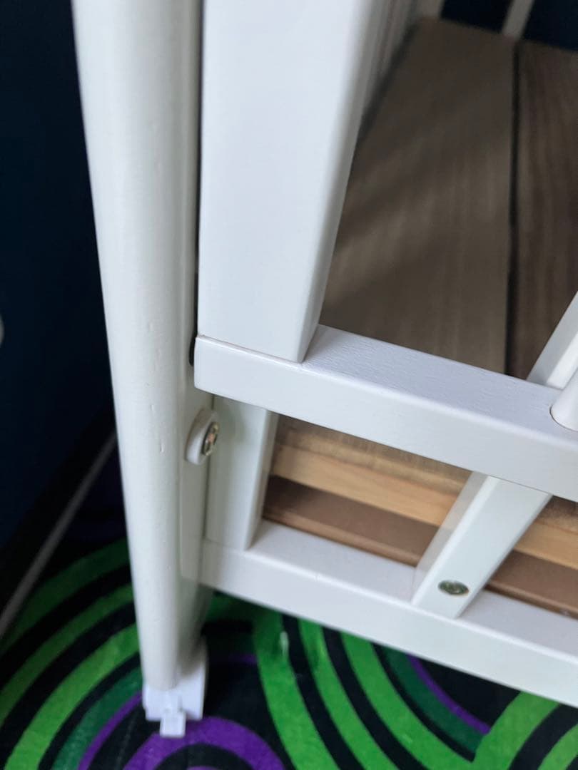 カトージ　KATOJI ベビーベッド　ハイタイプ　ホワイト ベッドガードおまけ付