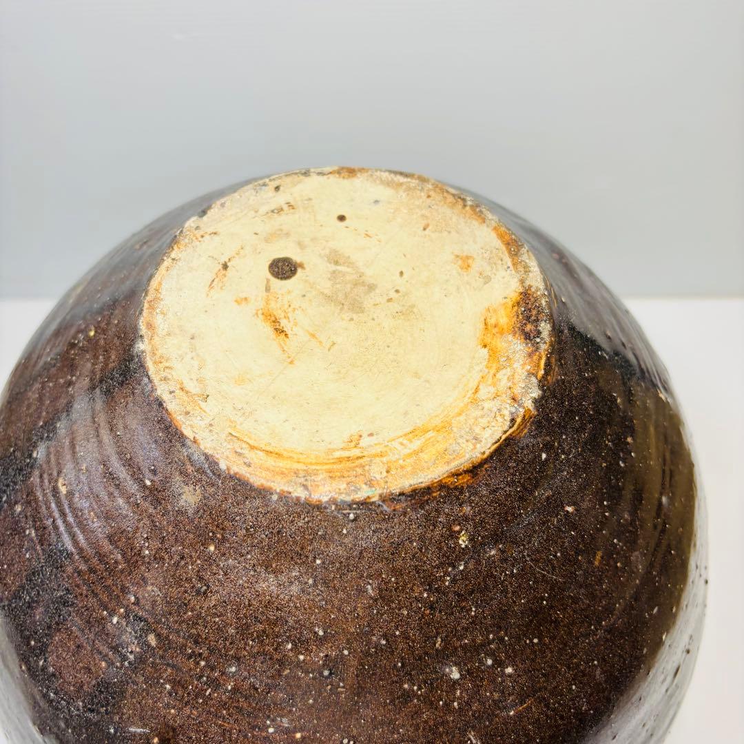 呂宋壺 黒釉四耳壺 大壺 高さ35cm 南安 ルソン 渡来 東南アジア美術